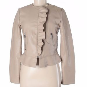 Zara faux leather jacket